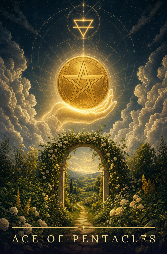 Ace of Pentacles tarot card