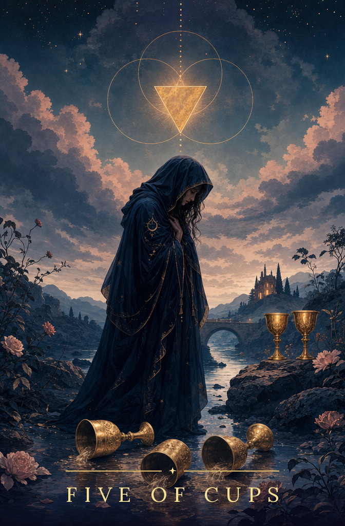 Five of Cups tarot card