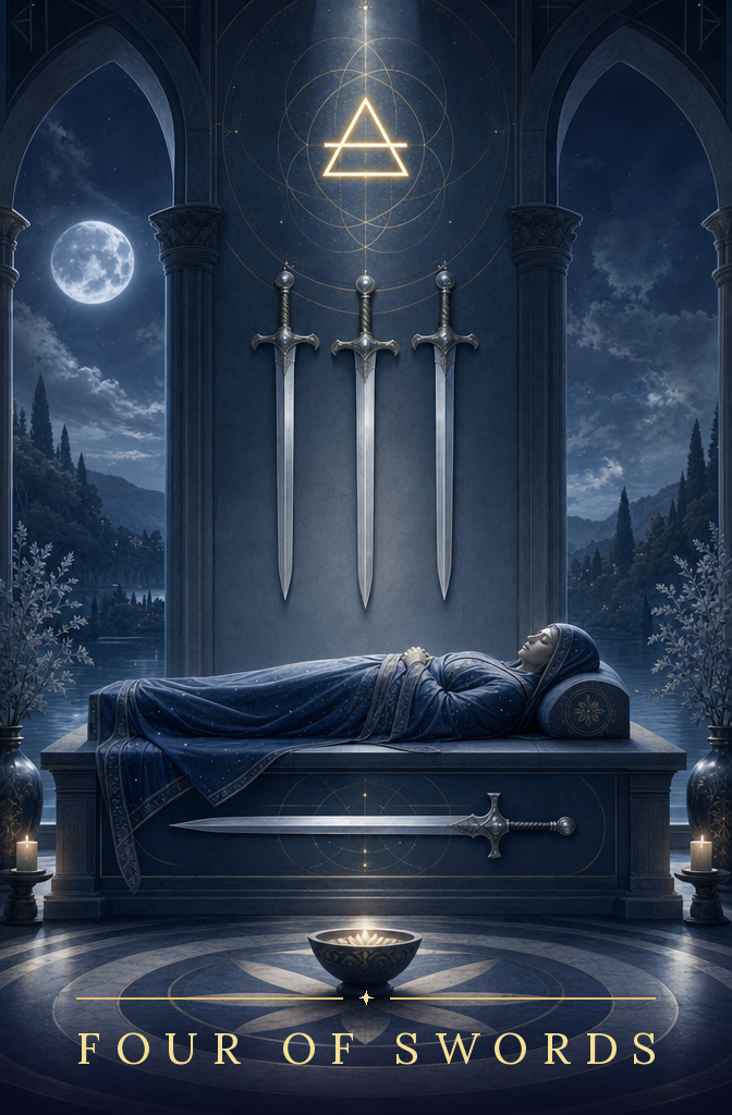 Four of Swords tarot card