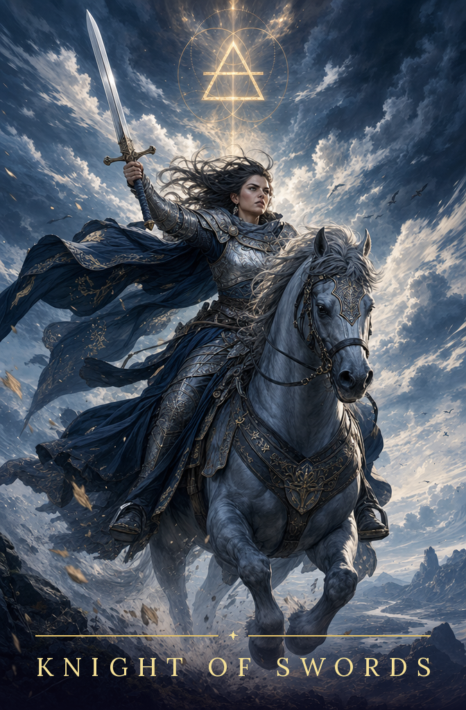 Knight of Swords tarot card