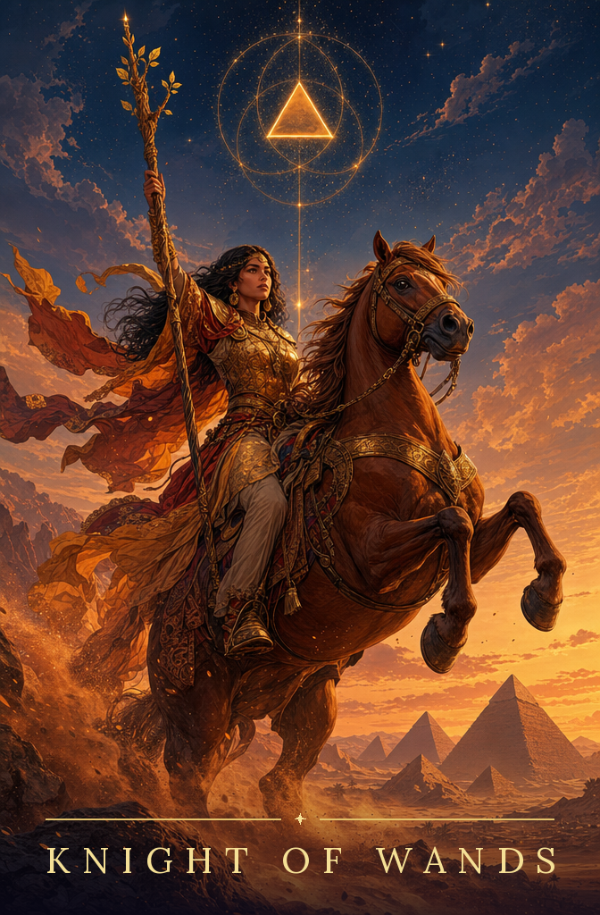 Knight of Wands tarot card