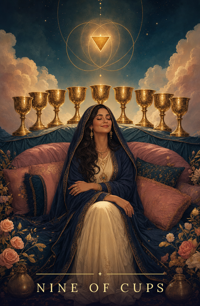 Nine of Cups tarot card