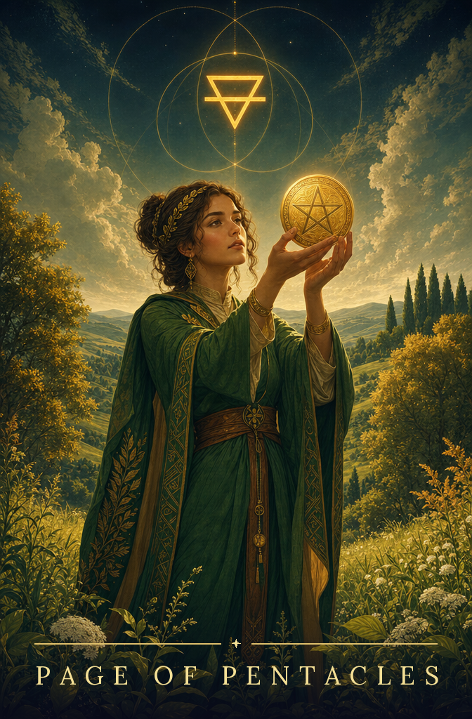 Page of Pentacles tarot card