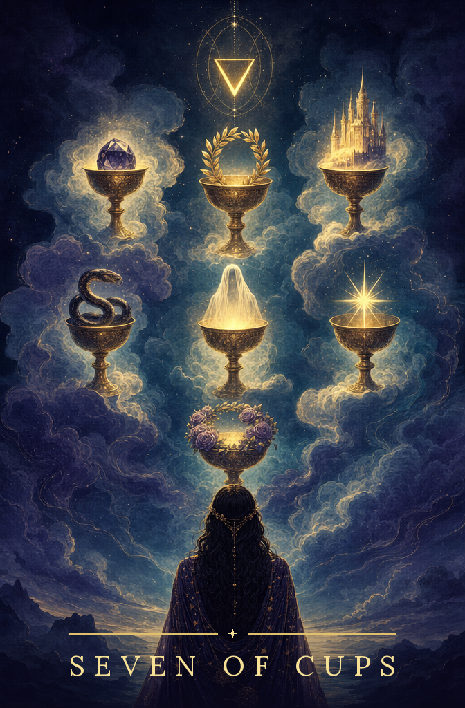 Seven of Cups tarot card