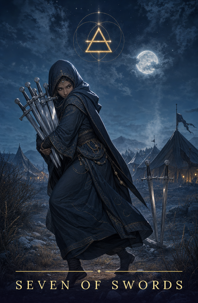Seven of Swords tarot card
