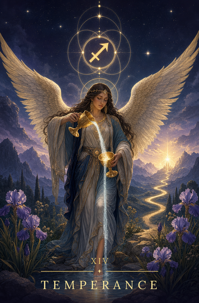 Temperance tarot card
