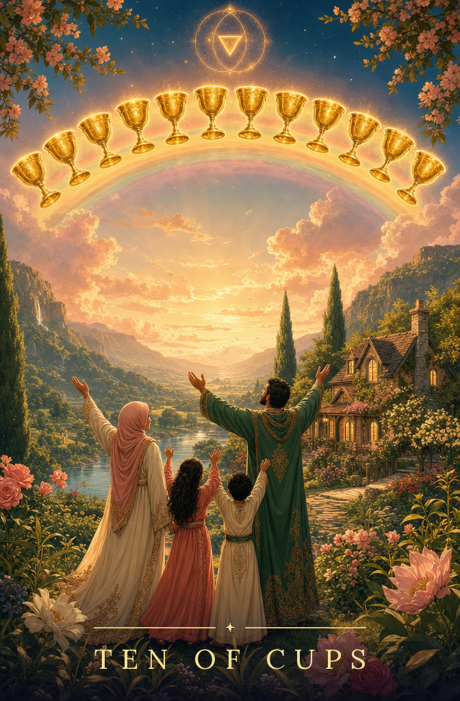 Ten of Cups tarot card