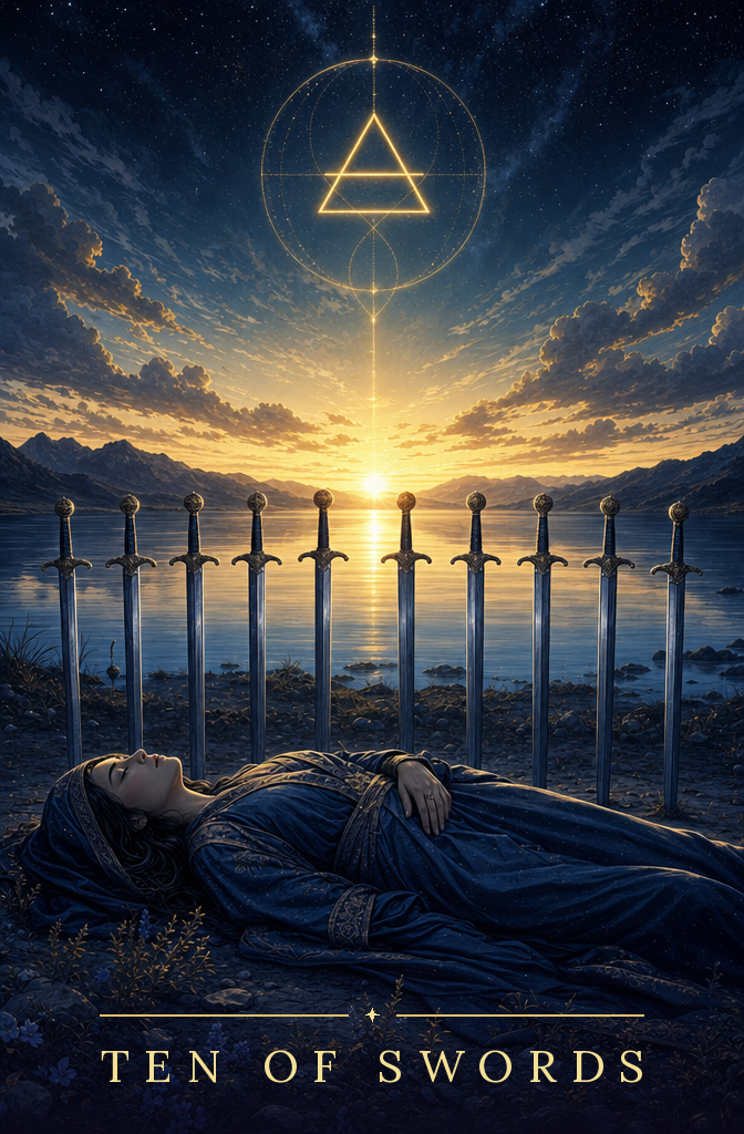 Ten of Swords tarot card