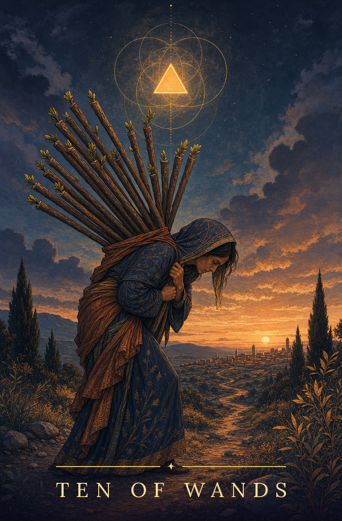 Ten of Wands tarot card