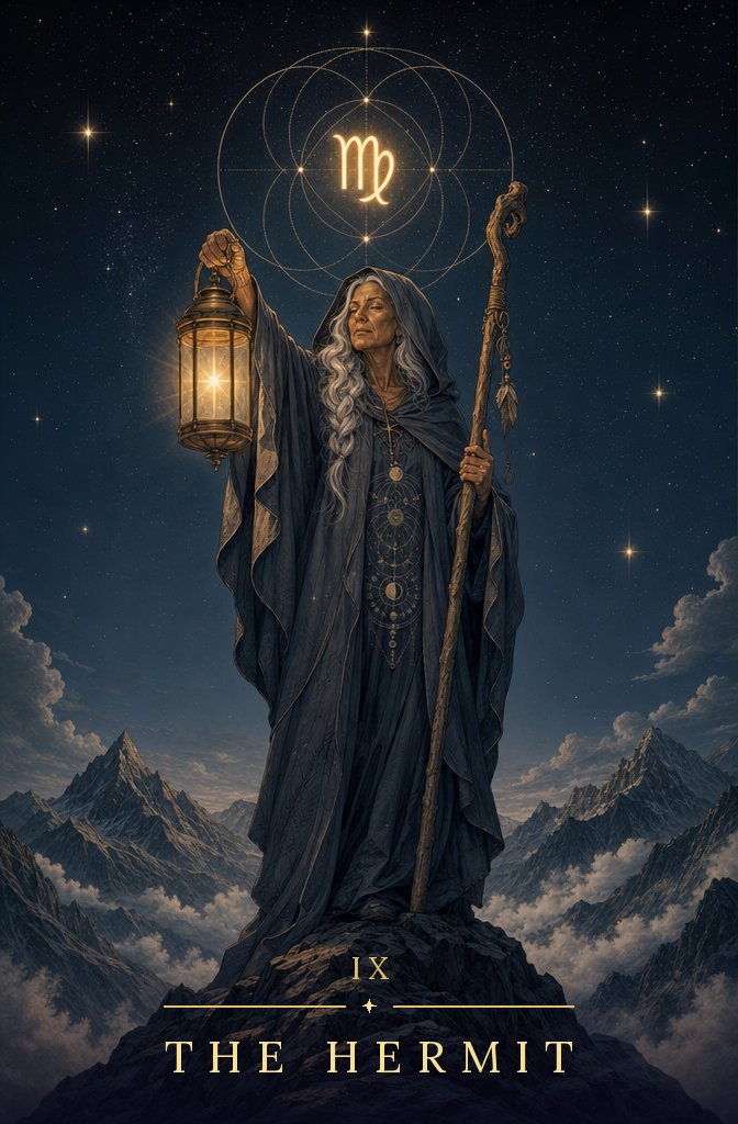 The Hermit tarot card