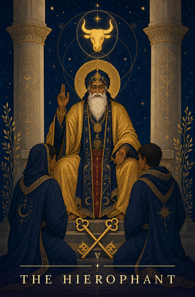 The Hierophant tarot card