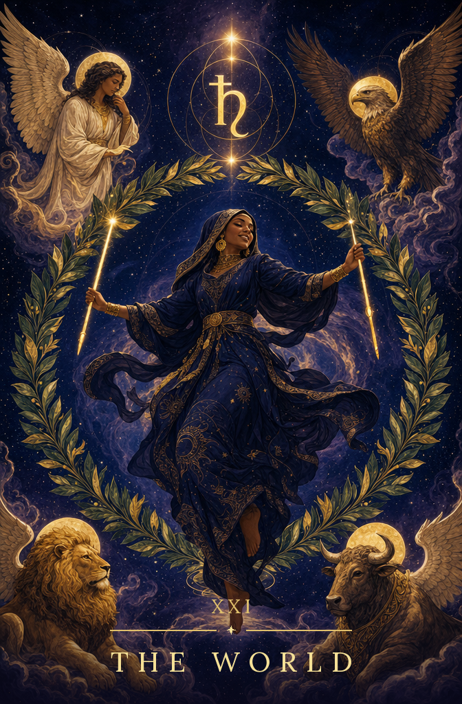 The World tarot card