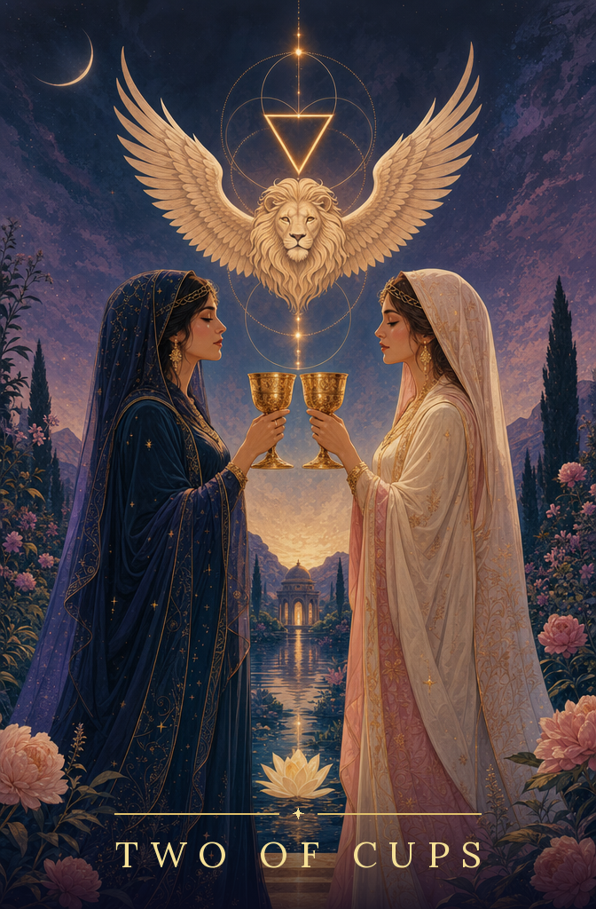 Two of Cups tarot card